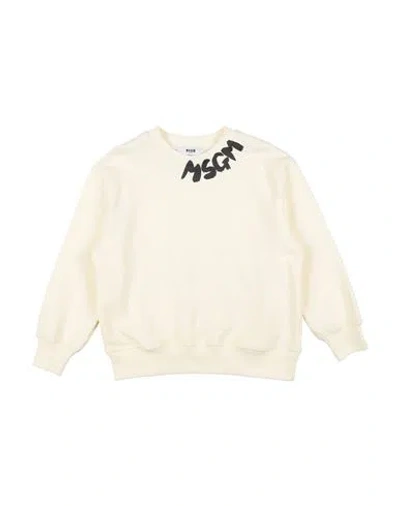 Msgm Babies'  Toddler Sweatshirt Cream Size 6 Cotton In Neutral