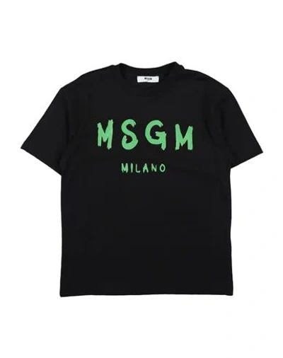 Msgm Babies'  Toddler T-shirt Black Size 6 Cotton