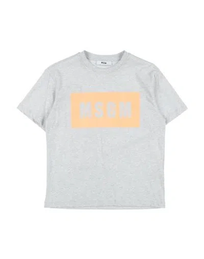 Msgm Babies'  Toddler T-shirt Grey Size 6 Cotton