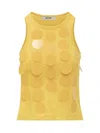 Msgm Top With Maxi Paillettes