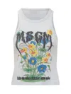 Msgm Graphic-print Top In White