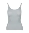 Msgm Top Grey In Blue