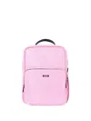 Msgm Top-handle Zip Backpack In Pink