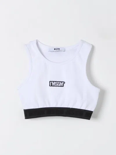 Msgm Top  Kids Kids Color White