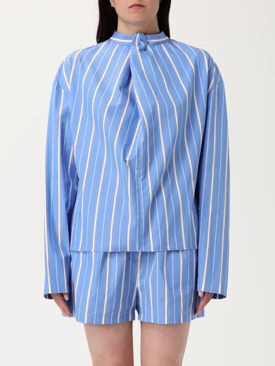 Msgm Top  Woman Color Blue