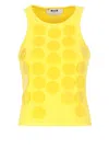 Msgm Top With Maxi Paillettes