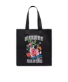 Msgm Tote Vertical Bag In Black