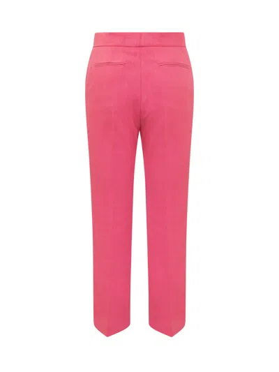 Msgm Trendy Tailored Trousers In Hot Pink