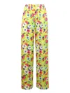 Msgm Floral Pattern Palazzo Trousers