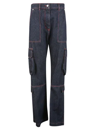 Msgm Trousers In Blue