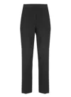 Msgm Flared High-waisted Jersey Pant In Black