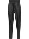 Msgm Skinny Leather Leggings In Black