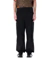 Msgm Utility Cargo Pant With Multiple Pockets In Black