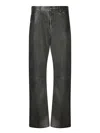 Msgm Tailored Black Trousers With Subtle Sheen In Black