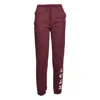 Msgm Trousers In Burgundy