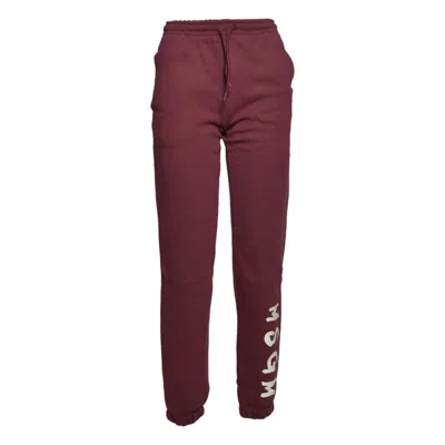 Msgm Trousers In Burgundy