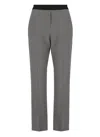 Msgm Virgin Wool Trousers In Grey