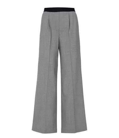 Msgm Trousers Grey In Gray