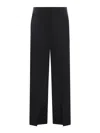 Msgm Trousers  In Stretch Wool In Black