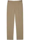 Msgm Straight-leg Trousers In Neutrals