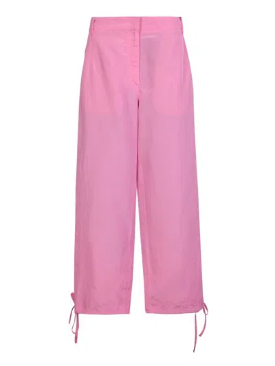 Msgm Trousers In Pink