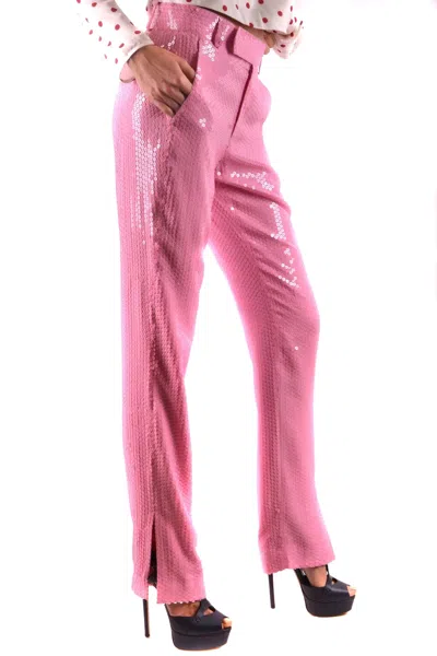 Msgm Pink Sequined Trousers
