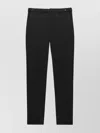 Msgm Trousers Straight Leg Adjustable Waist In Black