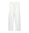 Msgm Trousers White In White