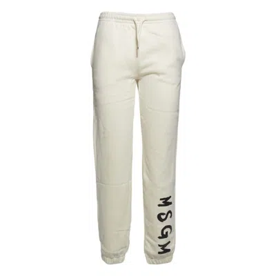 Msgm Trousers In White