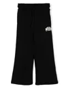 Msgm Trousers With Logo In Black