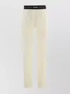 Msgm Trousers Wool Elasticated Waistband In Neutral