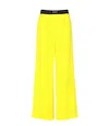 Msgm Trousers Yellow In Yellow