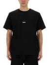 Msgm T Shirt Con Micro Logo In Black
