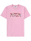 Msgm T-shirt Con Logo In Pink