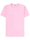 Msgm Micro Logo T-shirt In Pink