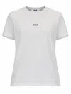 Msgm T-shirt Con Micro Logo In White