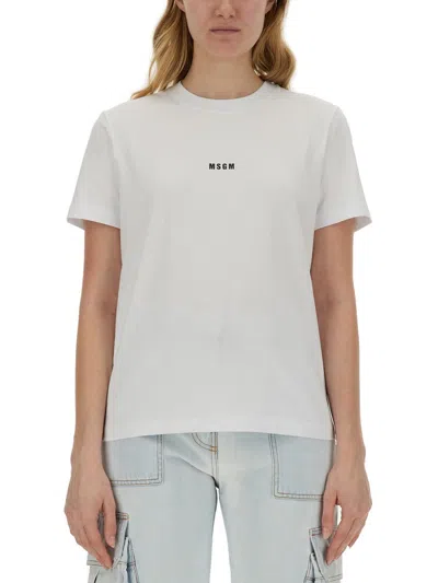 MSGM MSGM TSHIRT CON MICRO LOGO