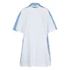 Msgm T-shirt Dress In Blue