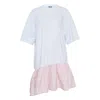 Msgm T-shirt Dress In Multi