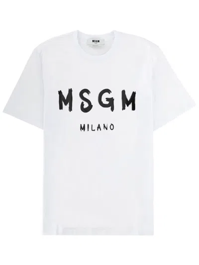 MSGM MSGM T-SHIRT IN COTONE