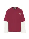 Msgm T-shirt Jersey In Red