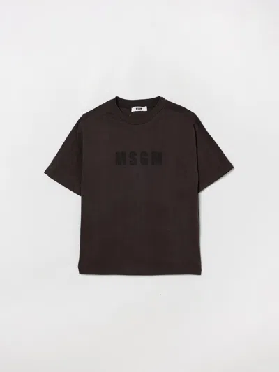 Msgm T-shirt  Kids Kids Color Grey In Black