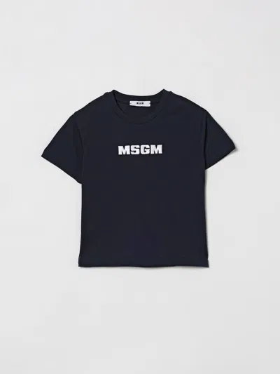 Msgm T-shirt  Kids Kids Color Blue