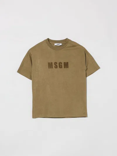 Msgm T-shirt  Kids Kids Color Brown