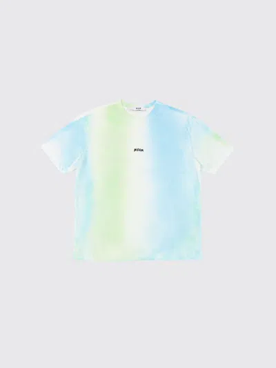 MSGM MSGM KIDS TIE DYE COTTON T-SHIRT,I36645011
