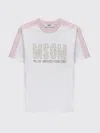 Msgm T-shirt Kids In White