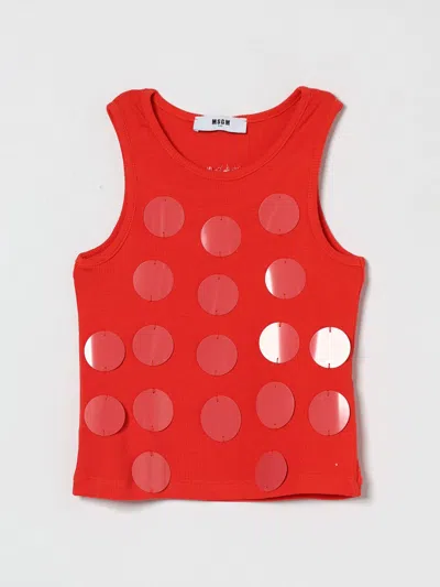 Msgm T-shirt Kids  Kids In Red