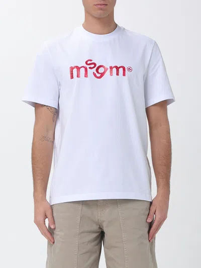 MSGM MSGM COTTON T-SHIRT WITH LOGO,I29075001