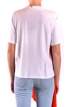 Msgm Tshirt Short Sleeves White In White