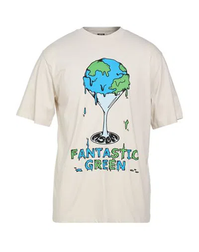 Msgm T-shirt In Panna
